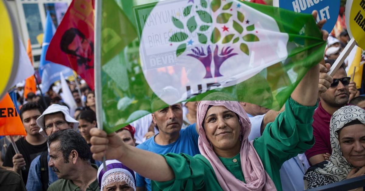 طرفداران حزب دمکراتیک خالق‌ در ترکیە